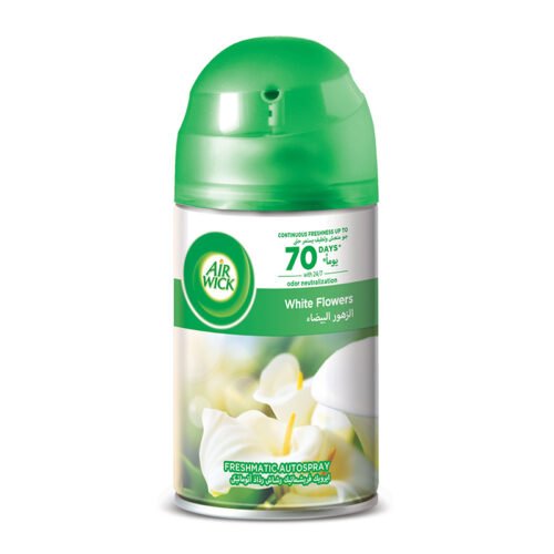 Airwick Air Freshener Fresh Matic Refill 250ML White Flowers.